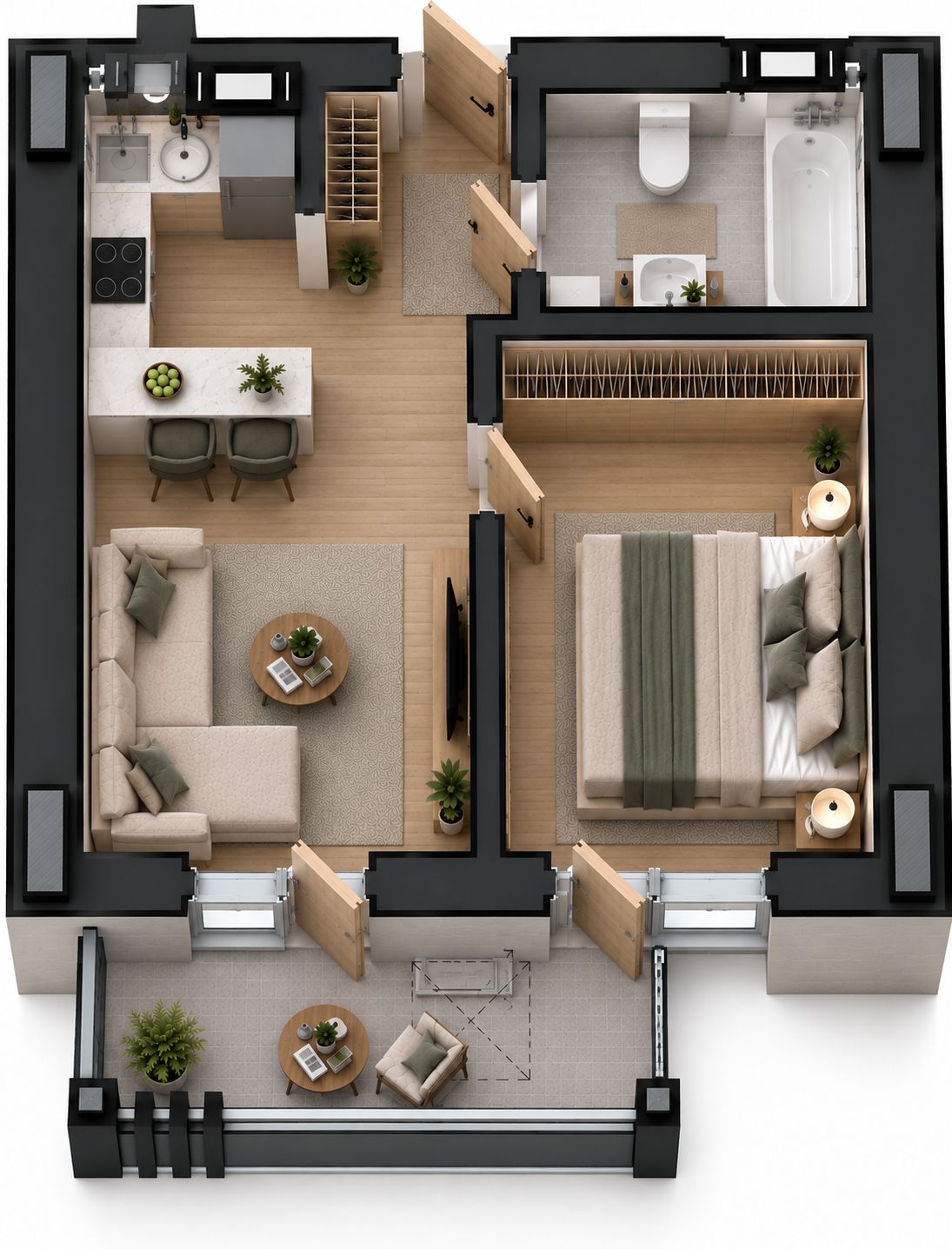 Тип 1Б — 39,76 м²